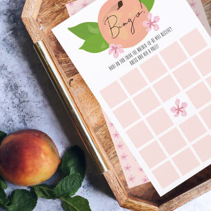 Sweet peach baby shower game Bingo