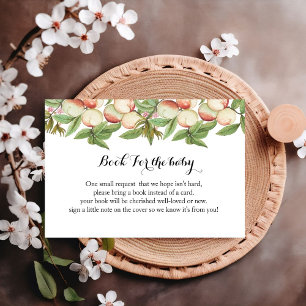 Sweet peach baby shower game book for baby request enclosure card
