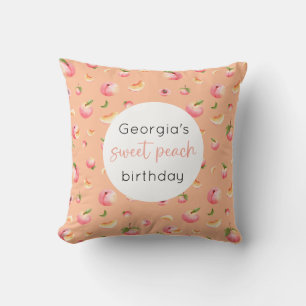Sweet Peach Birthday Cushion