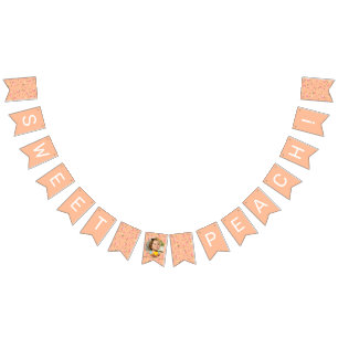 Sweet Peach Birthday Photo Bunting