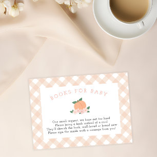 Sweet Peach Books For Baby Enclosure Card