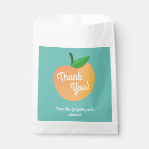 Sweet Peach Cute Fruit 1st Birthday Party Theme Favour Bag