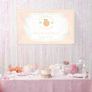 Sweet Peach Elegant Baby Shower Banner