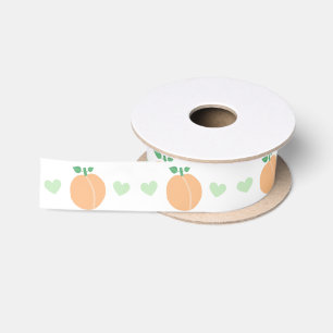 Sweet Peach Elegant Baby Shower Satin Ribbon