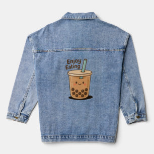 Sweet Pearl Charm Denim Jacket