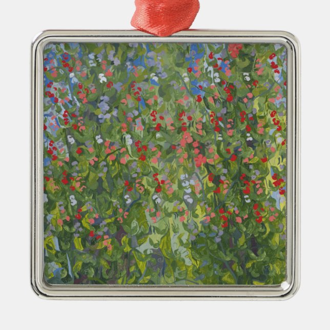 Sweet Peas 2014 Metal Tree Decoration (Front)