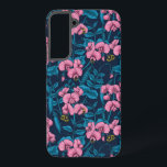 Sweet peas and bumblebees, pink and blue samsung galaxy case<br><div class="desc">HAnd painted pattern with sweet peas and bumblebees.</div>