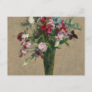 Sweet Peas and Nigelles, 1886 by Fantin-Latour Postcard