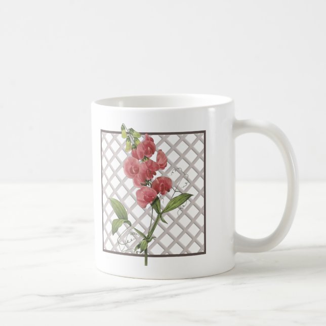 SWEET PEAS COFFEE MUG (Right)