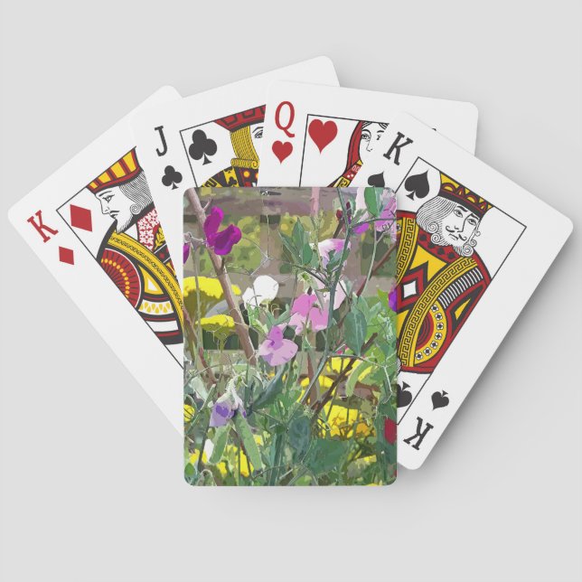 SWEET PEAS PLAYING CARDS (Back)