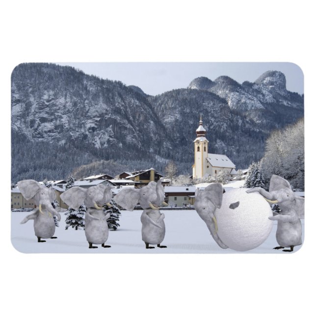 Sweet Pengphants Magnet (Horizontal)