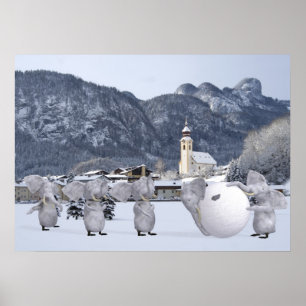 Sweet Pengphants Poster