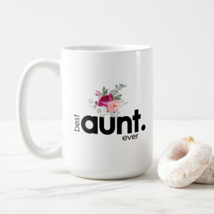 Sweet Peonies Best Aunt Ever 15oz Coffee Mug