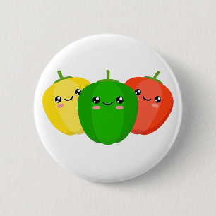 Sweet Peppers 6 Cm Round Badge