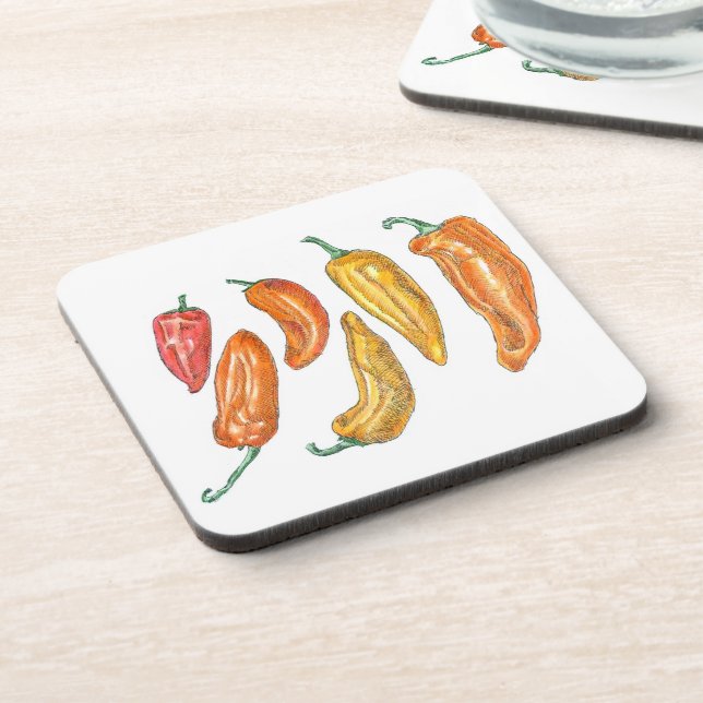 Sweet Peppers Coaster (Left Side)