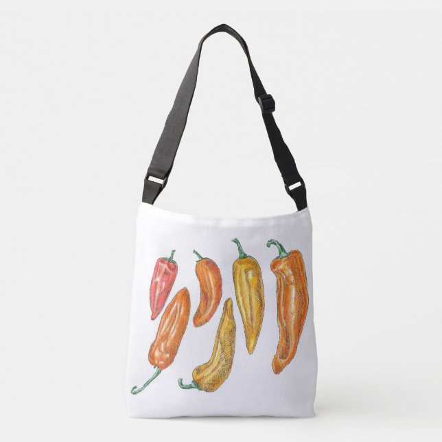 Sweet Peppers Crossbody Bag (Front)
