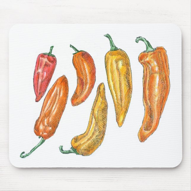 Sweet Peppers Mouse Pad (Front)