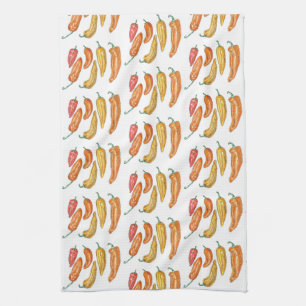 Sweet Peppers Tea Towel