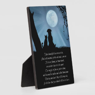 Sweet Pet Memorial Poem Dog and Cat Plaque