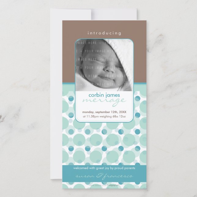 SWEET PHOTO BIRTH ANNOUNCEMENTS :: hello baby 1 (Front)