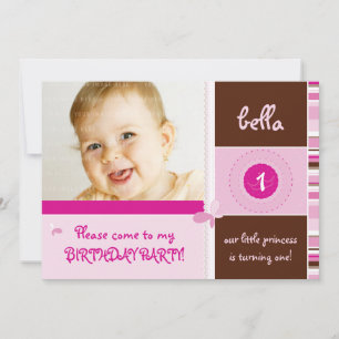 SWEET PHOTO BIRTHDAY INVITES :: grace 1L