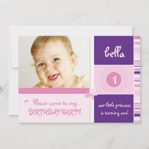 SWEET PHOTO BIRTHDAY INVITES :: grace 3L