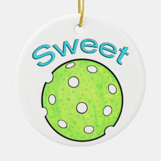 Sweet Pickle Pickleball Ceramic Ornament