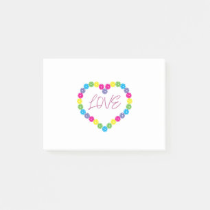 Sweet Pickleball heart. Love Pickleball Post-it Notes