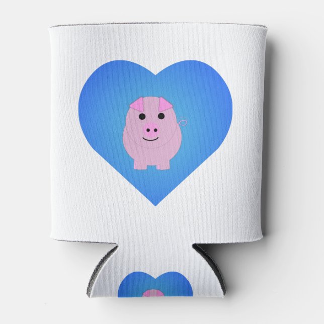 Sweet Piggy Love Can Cooler (Front)