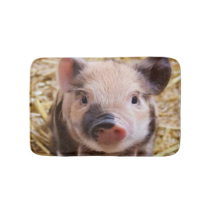 Sweet piglet bath mat