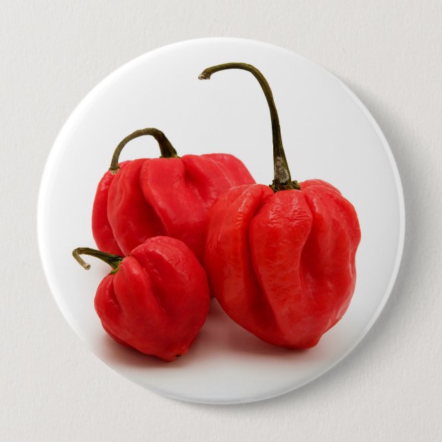 Sweet pimento peppers 10 cm round badge (Front)