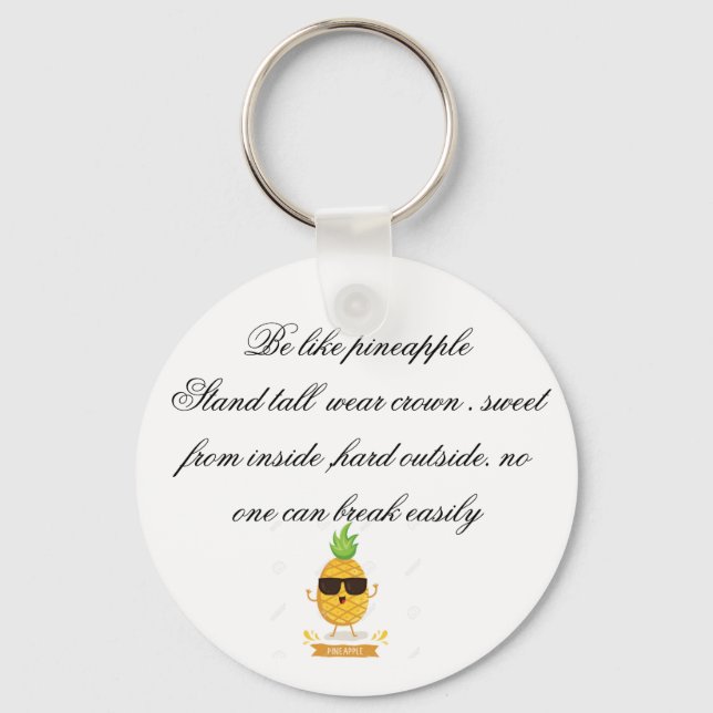 sweet pineapple magnet key ring (Back)