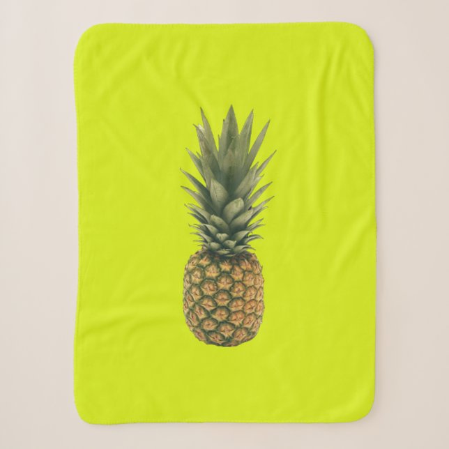 Sweet Pineapple Sherpa Blanket (Front)