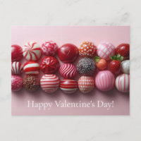 Sweet pink and red candy