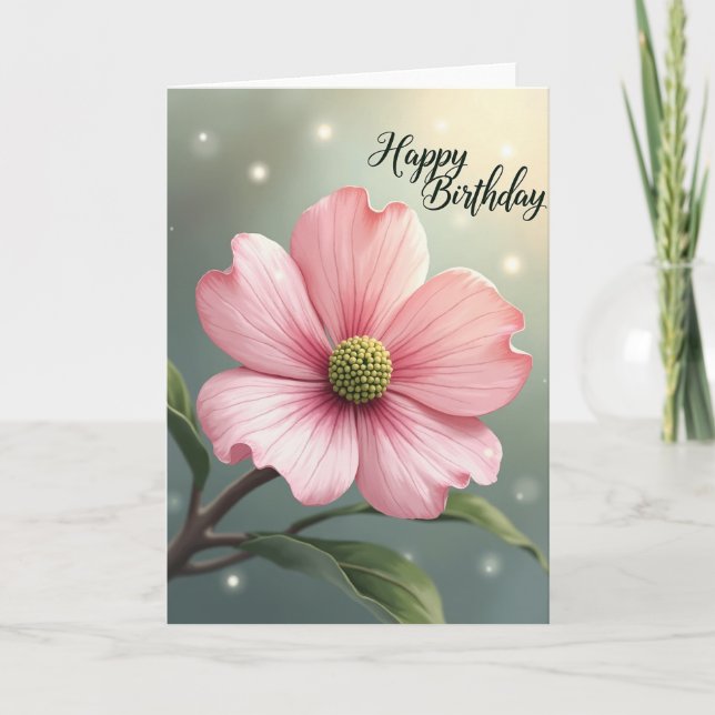 Sweet Pink Bloom Card (Front)