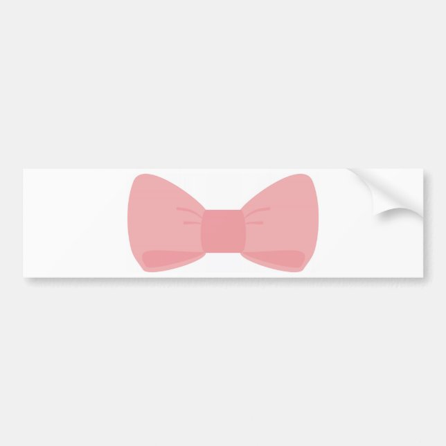 Sweet pink bow Bumper Sticker (Front)