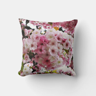 Sweet Pink Cherry Blossoms Cushion
