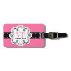 Sweet Pink Chic Personalised Girly Girl Tag