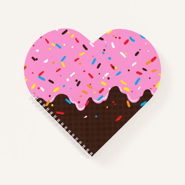 Sweet Pink Chocolate Treat Notebook (Front)