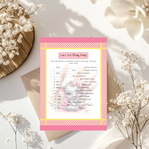 Sweet Pink Elephant - Baby Shower Baby Song Game