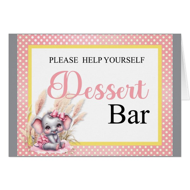 Sweet Pink Elephant - Peanut Smiles  Desert Bar  (Front Horizontal)