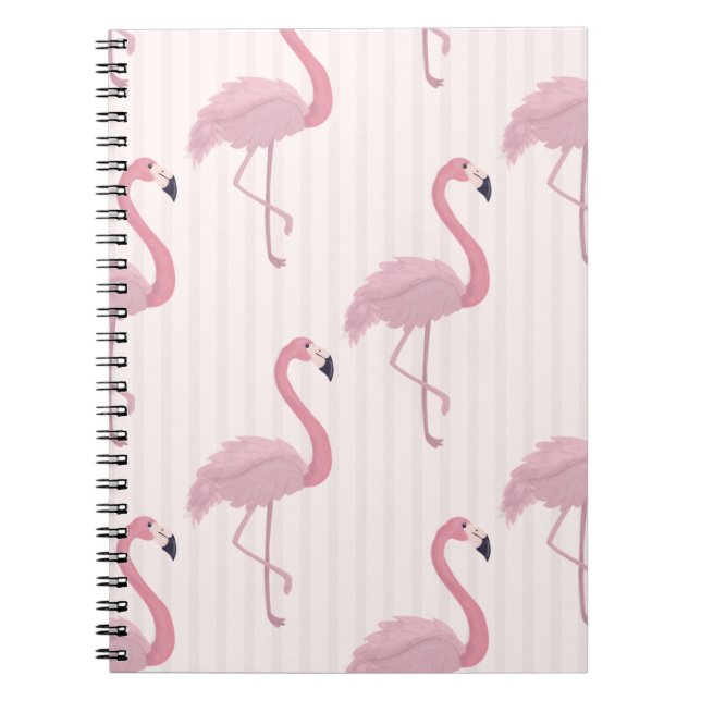 Sweet  Pink Flamingo Notebook (Front)