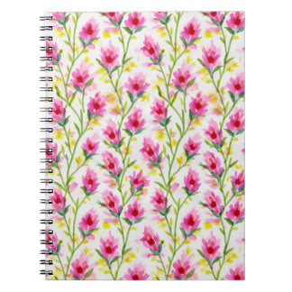 Sweet Pink Floral Pattern  Notebook