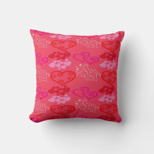 SWEET PINK RED VALENTINE'S THROW PILLOW - GIFTS