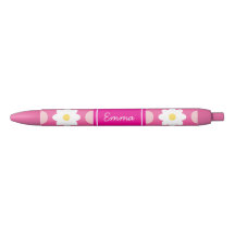 Sweet Pink Retro Floral Pattern Pen