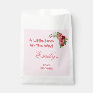Sweet Pink Teddy Bear Baby Shower Favour Bag