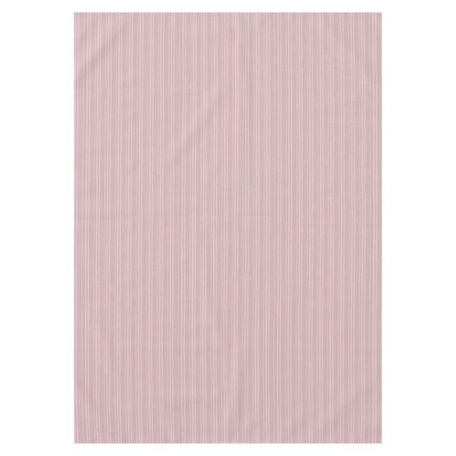 Sweet Pink Vertical Stripes Pattern Tablecloth (Front)