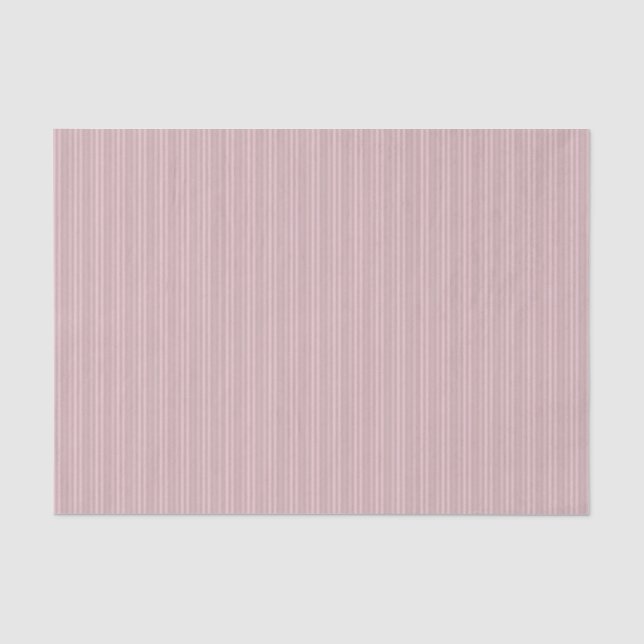 Sweet Pink Vertical Stripes Pattern Tissue Paper (Front)