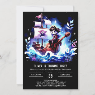 Sweet Pirate Birthday Invitation