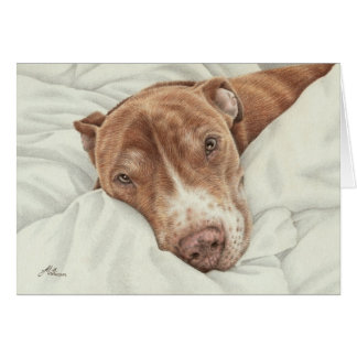 Sweet Pit Bull Card